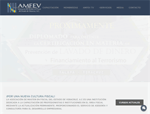 Tablet Screenshot of amfev.com